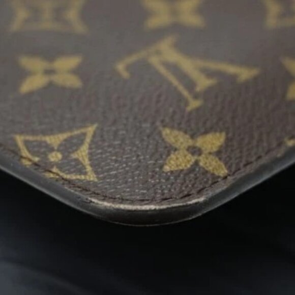 Louis Vuitton Neverfull Monogram Canvas Pochette Wristlet SD0119 - Brown *READ* - Picture 8 of 16